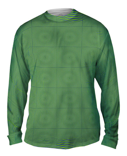 Optical Illusion Dancing Dots Mens Long Sleeve