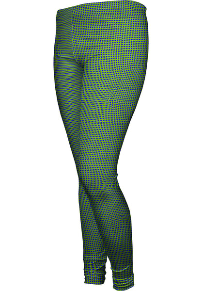 Optical Illusion Dancing Dots Womens Leggings