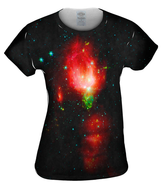 Space Galaxy Cluster Womens Top