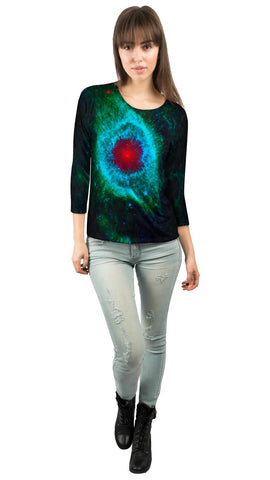 Space Galaxy Helix Nebula Green