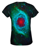 Space Galaxy Helix Nebula Green