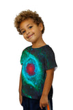 Kids Space Galaxy Helix Nebula Green