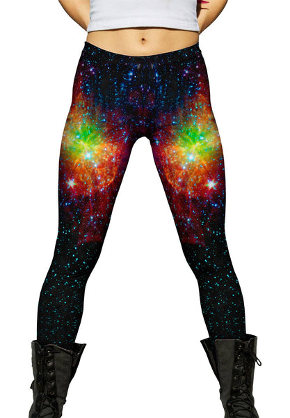 Space Galaxy Dumbell Nebula Womens Leggings