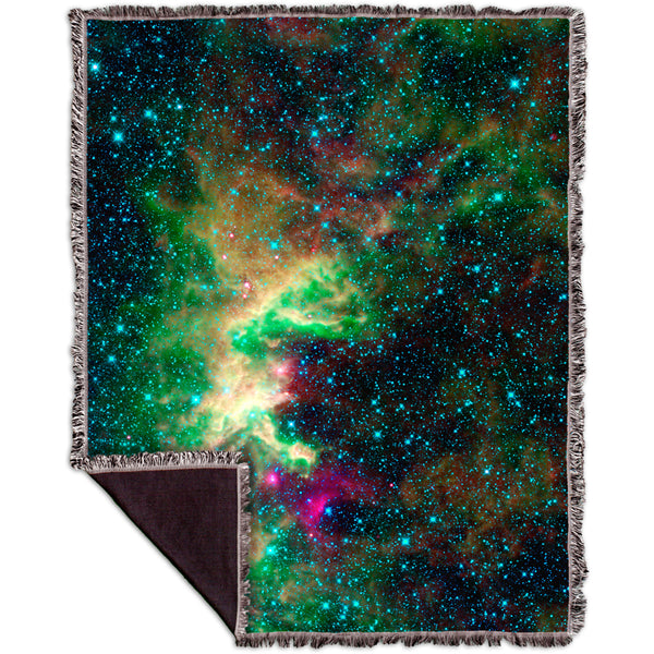 Space Galaxy Cepheus Star Clouds Woven Tapestry Throw
