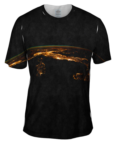 Space Nighttime Italy Mens T-Shirt