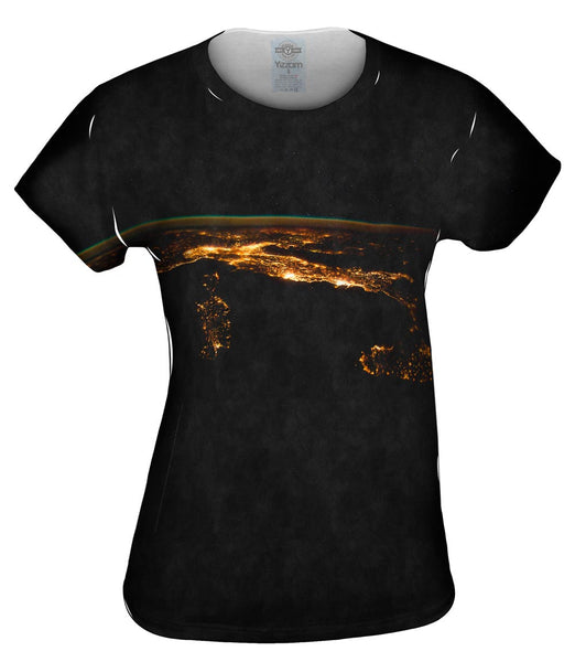 Space Nighttime Italy Womens Top