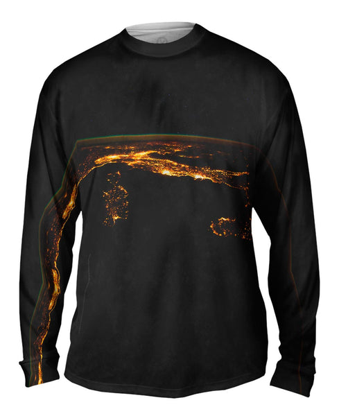 Space Nighttime Italy Mens Long Sleeve