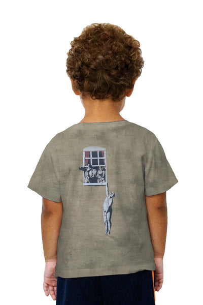 Kids Graffiti Banksy Window Lover Kids T-Shirt