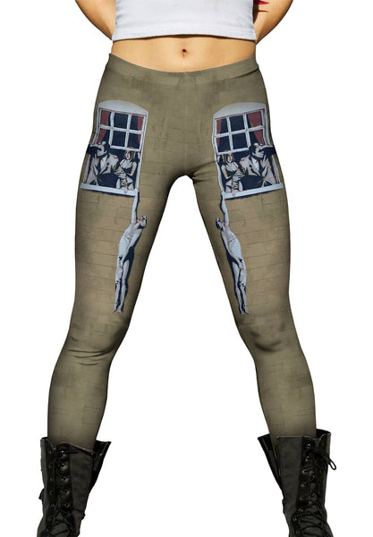 Graffiti Banksy Window Lover Womens Leggings