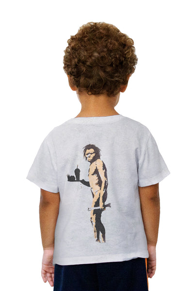 Kids Graffiti Banksy Apeman Fast Food Hunter Kids T-Shirt