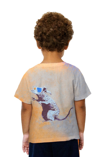 Kids Graffiti Banksy 3D Rat Kids T-Shirt