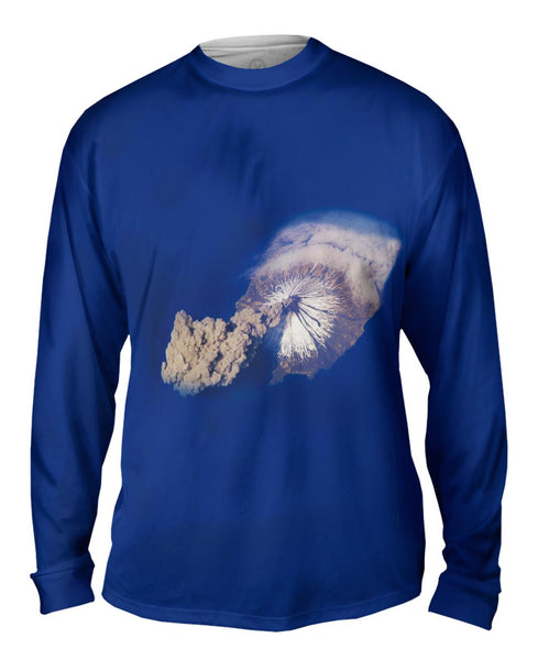 Space Aleutian Islands Alaska Volcano Mens Long Sleeve