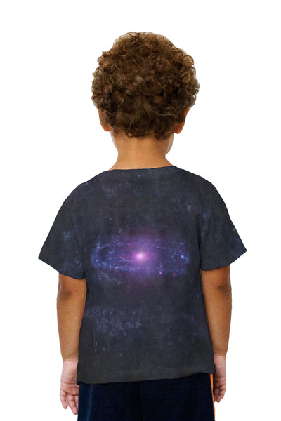 Kids Space Galaxy Ultraviolet Andromeda Galaxy Kids T-Shirt