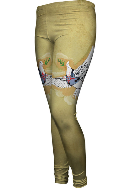Graffiti Banksy Dove Womens Leggings