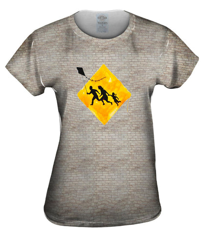 Graffiti Banksy Family Kite Flying