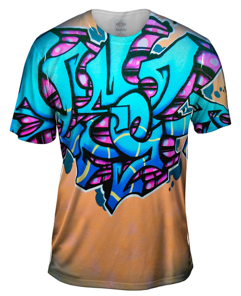 Graffiti Blue Diamond Mens T-Shirt