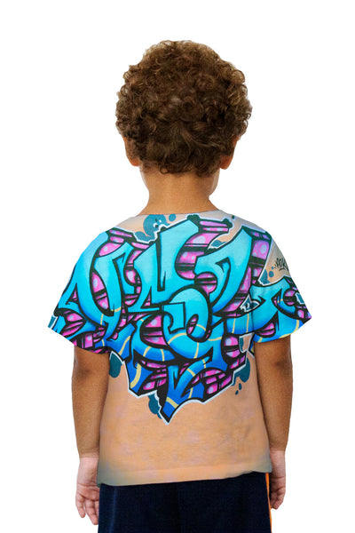 Kids Graffiti Blue Diamond Kids T-Shirt