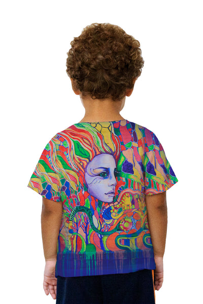 Kids Graffiti Face The Future Neon Kids T-Shirt