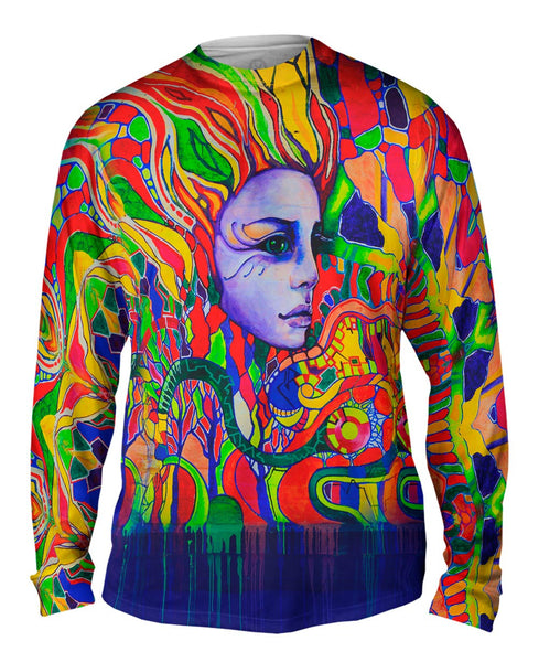 Graffiti Face The Future Neon Mens Long Sleeve