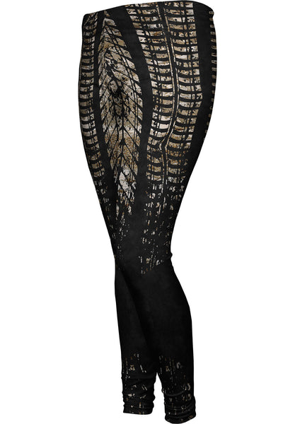 Tire Marks Dirty Womens Leggings