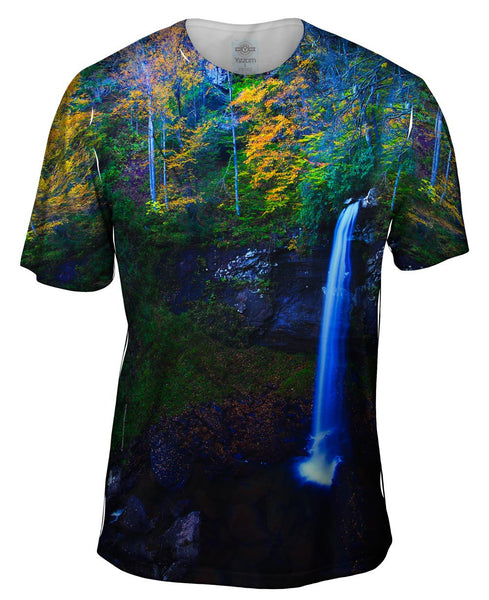 West Virginia Fall Foliage Forest Autumn Waterfall&nbsp;Mens T-Shirt