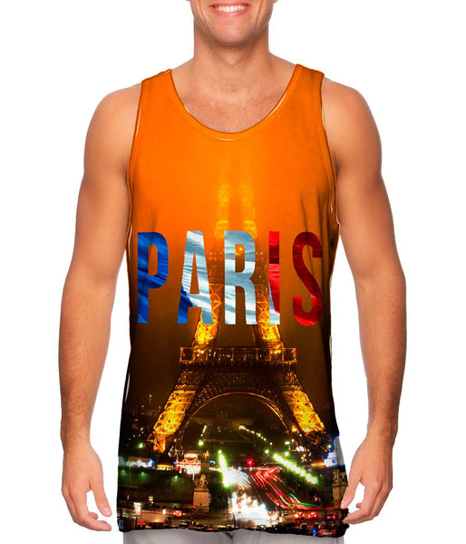 Paris Pride Eiffel Tower At Night&nbsp;Mens Tank Top