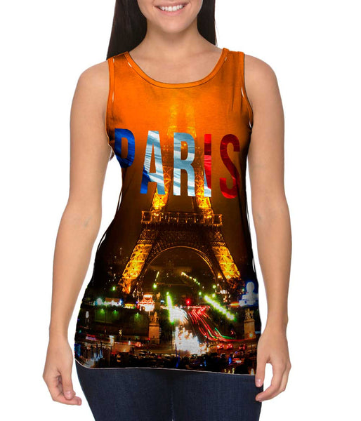 Paris Pride Eiffel Tower At Night&nbsp;Womens Tank Top