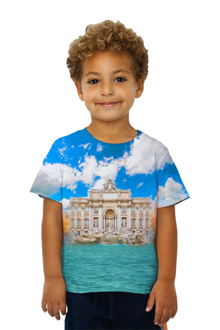 Kids Trevi Fountain Rome Italy