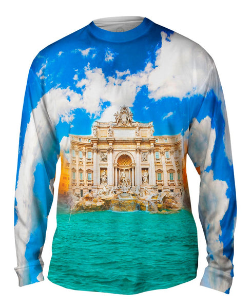 Trevi Fountain Rome Italy Mens Long Sleeve