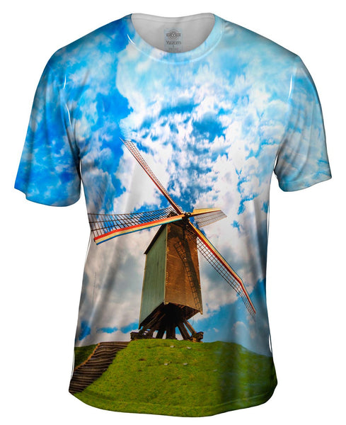 Don Quixote Windmill Mens T-Shirt