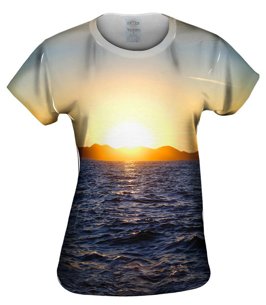 Mountain Sea Sunset&nbsp;Womens Top