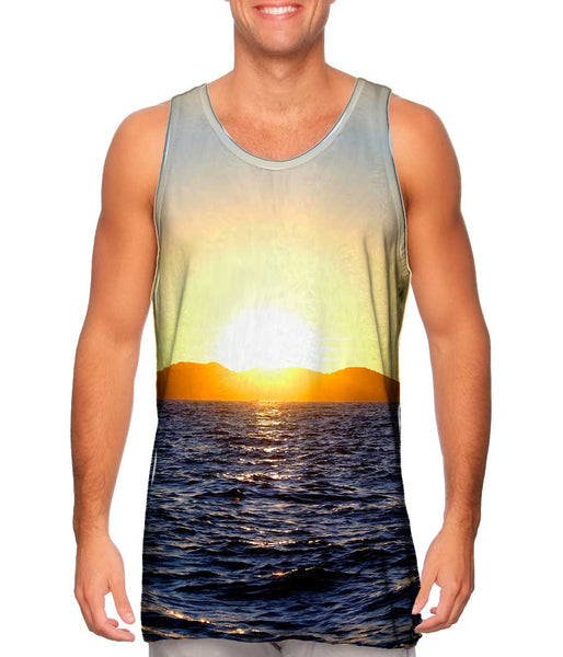 Mountain Sea Sunset&nbsp;Mens Tank Top