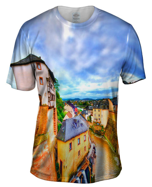 Saarburg River Views Mens T-Shirt