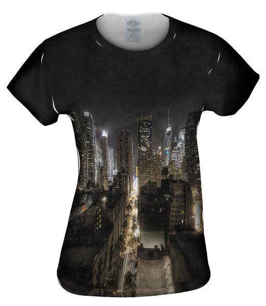 New York City At Night Womens Top