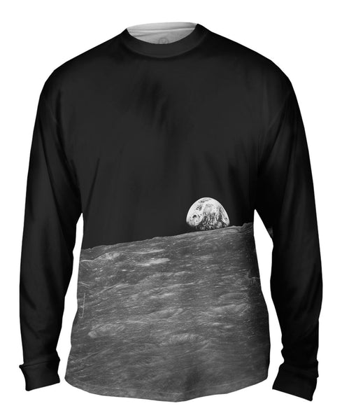 Earth Rise Space Mens Long Sleeve