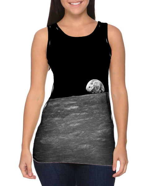 Earth Rise Space Womens Tank Top