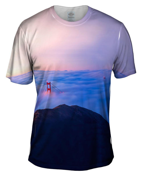 Golden Gate Bridge From Marin Headlands At Sunrise Mens T-Shirt