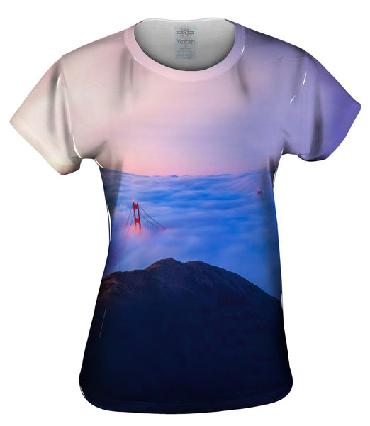 Golden Gate Bridge From Marin Headlands At Sunrise Womens Top