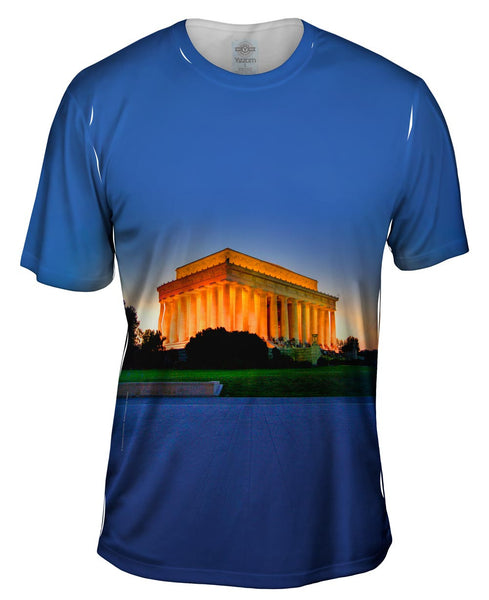 Lincoln Memorial Sunset Mens T-Shirt