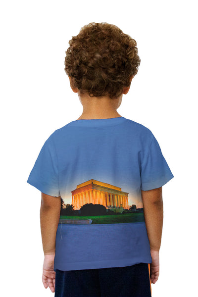 Kids Lincoln Memorial Sunset Kids T-Shirt