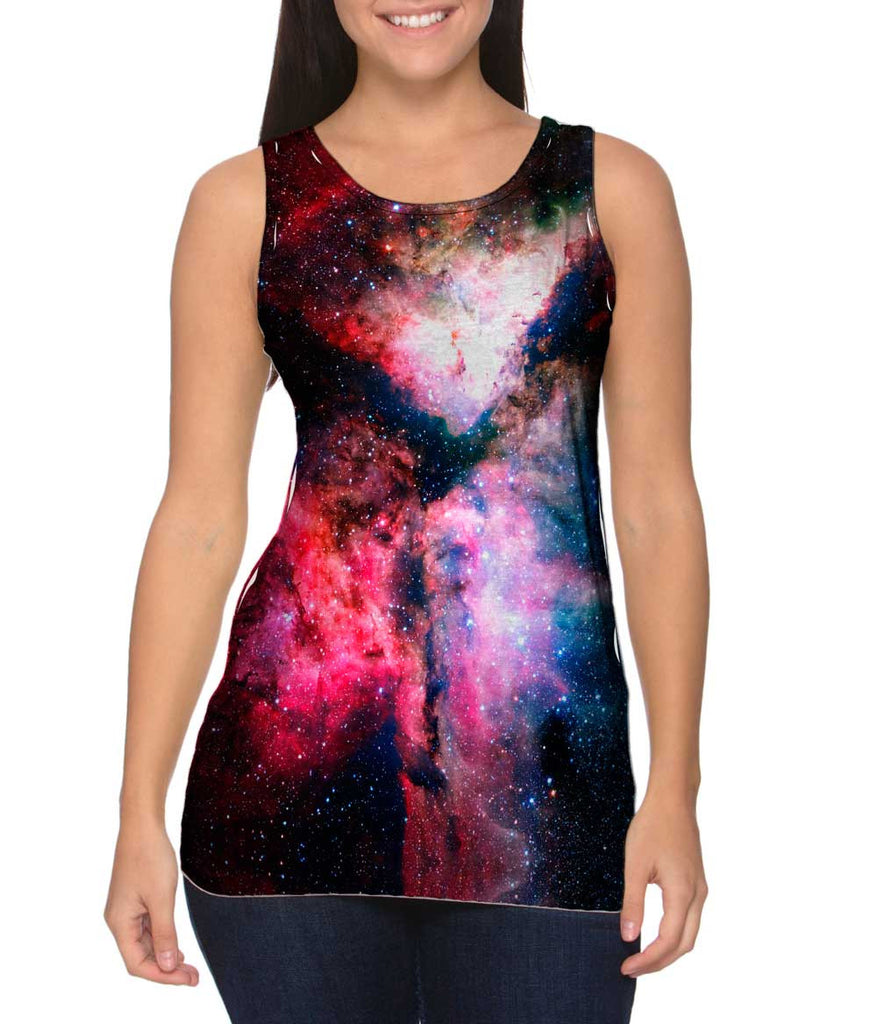 Star Forming Carina Nebula Space Womens Tank Top | Yizzam