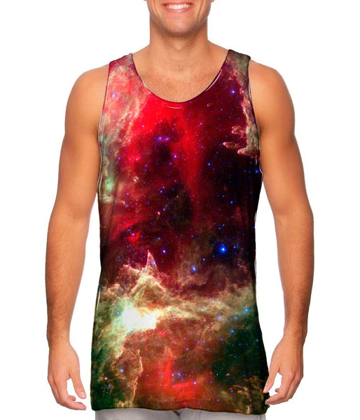 W5 Cropped Space Mens Tank Top