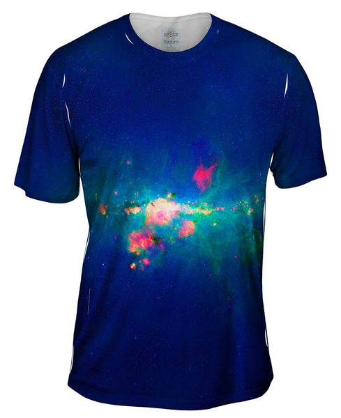 Downtown Milky Way Space Galaxy Mens T-Shirt