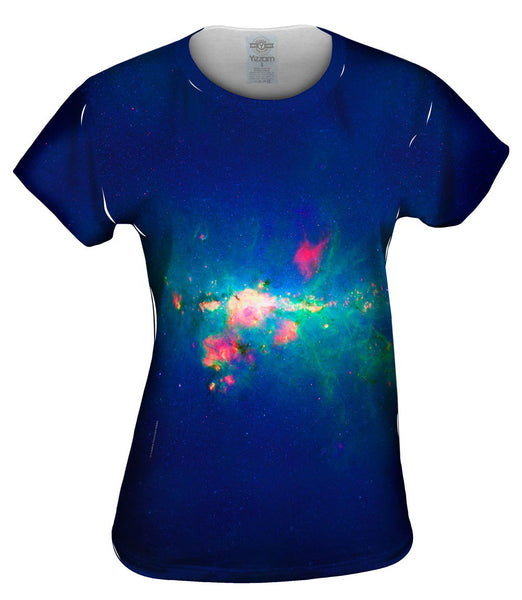 Downtown Milky Way Space Galaxy Womens Top