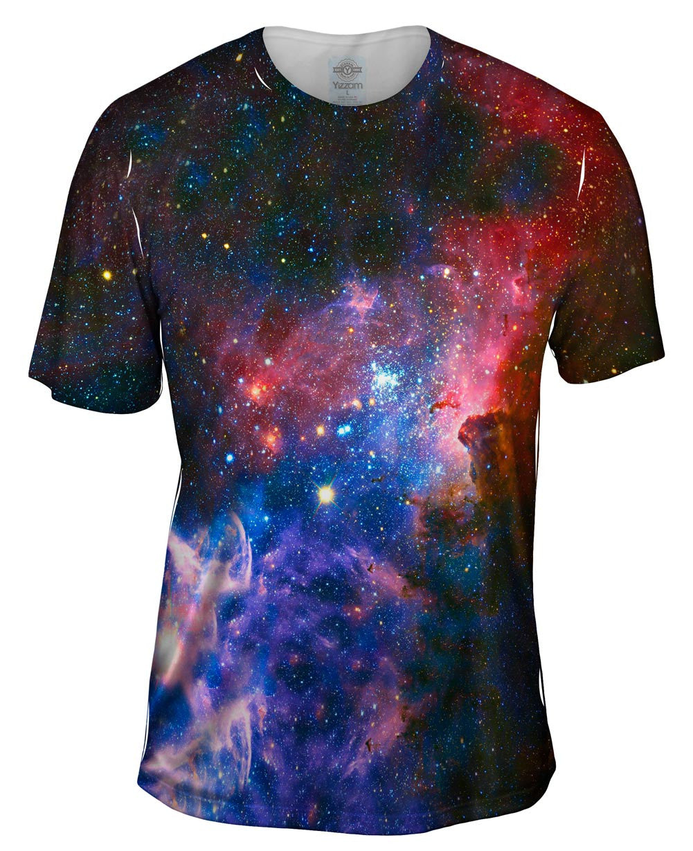 Carina Nebula Space Galaxy Mens T-Shirt Yizzam