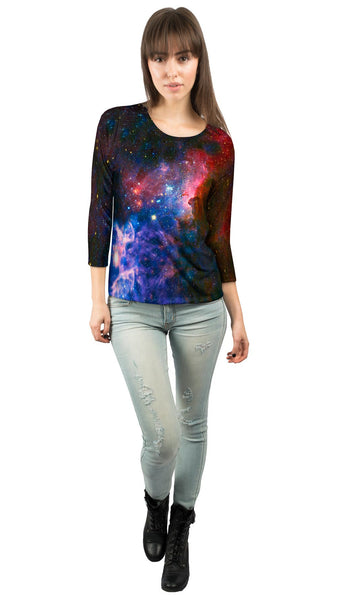 Carina Nebula Space Galaxy Womens 3/4 Sleeve
