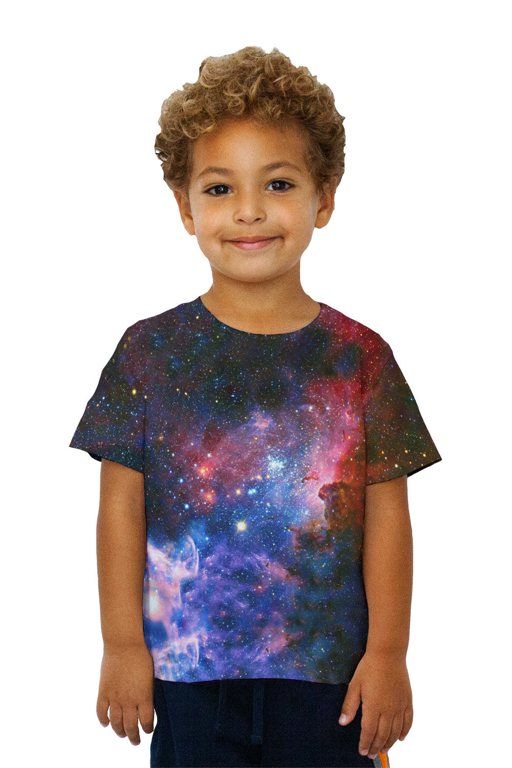 Kids Carina Nebula Space Galaxy Kids T-Shirt | Yizzam
