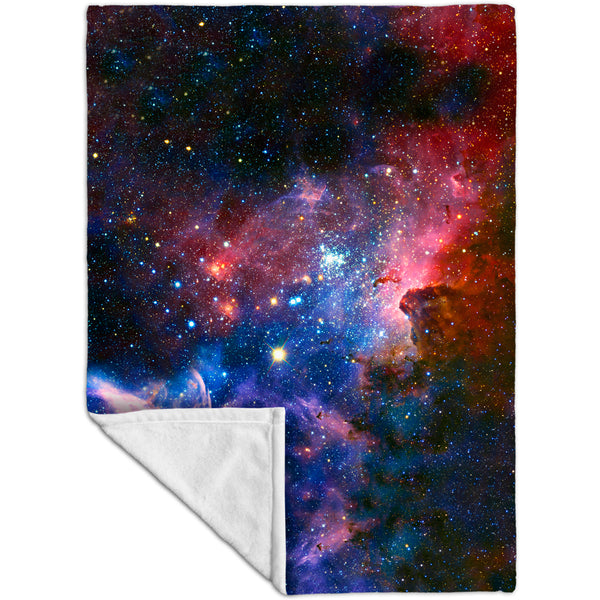 Carina Nebula Space Galaxy Fleece Blanket