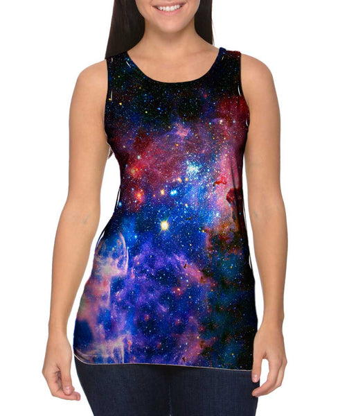 Carina Nebula Space Galaxy Womens Tank Top