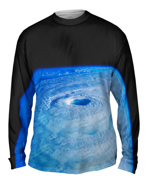 Hurricane Isabel From ISS Space Mens Long Sleeve